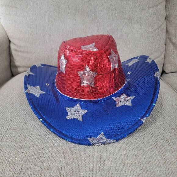Caw Boy/girl USA Sequin Hat S/M - Picture 1 of 5